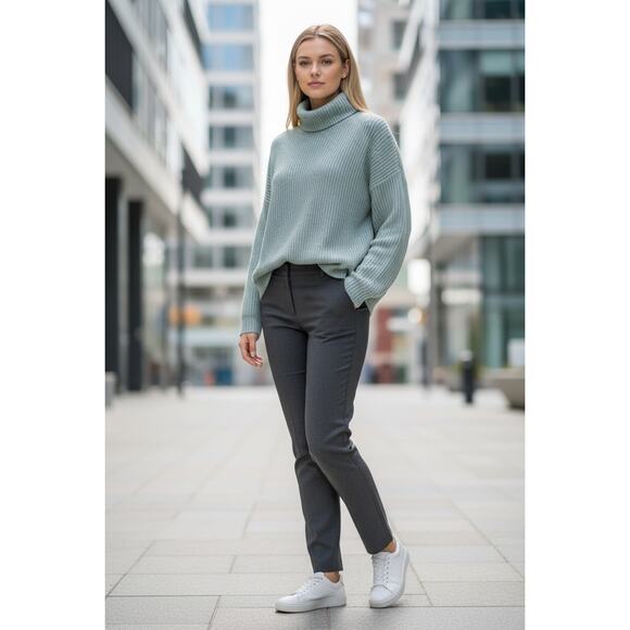 Fisherman Out Of Ireland Sweaters - Fisherman Out of Ireland Seafoam Baby Alpaca Merino Turtleneck Sweater Small